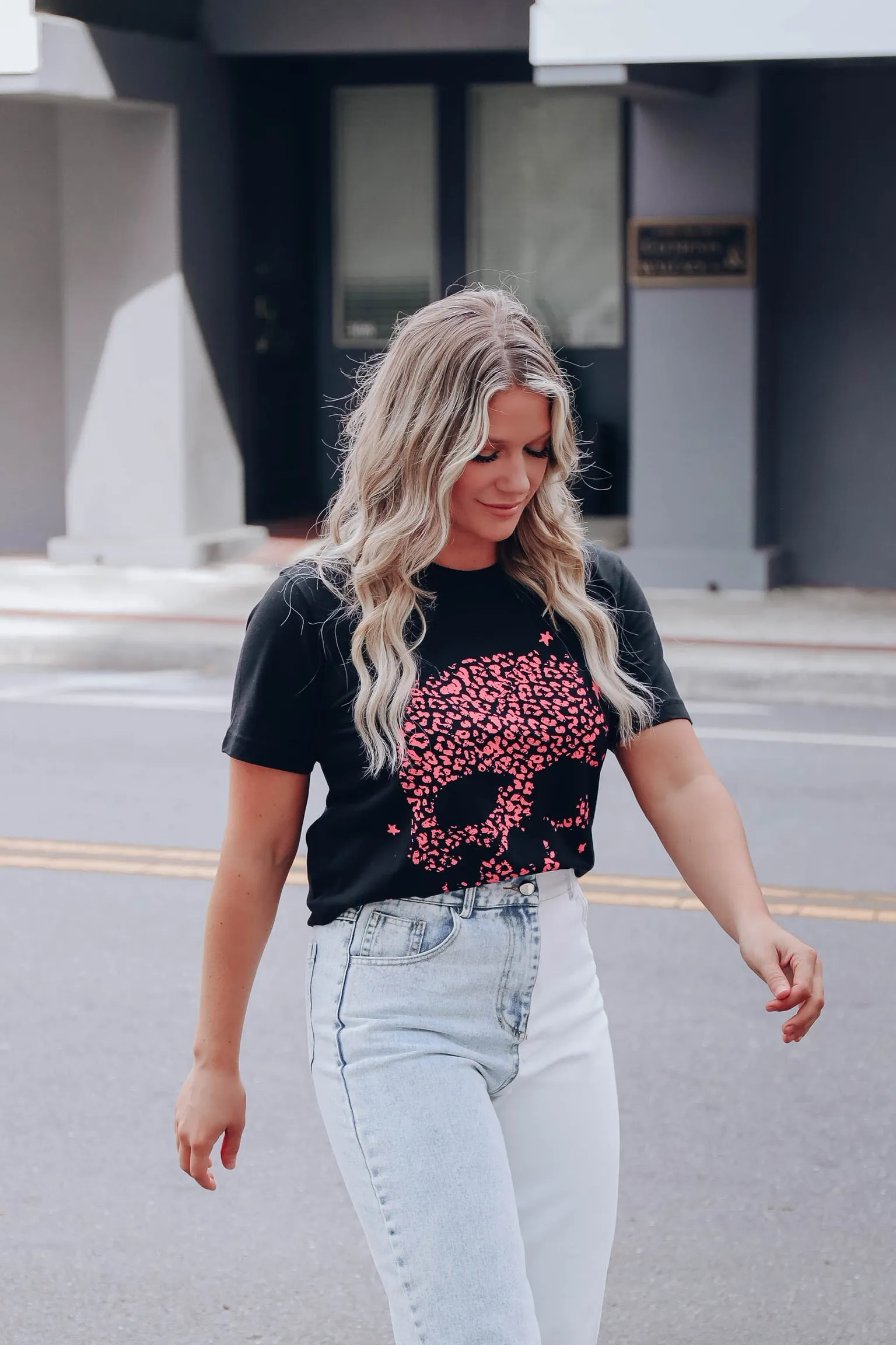 Leopard Skull Graphic Tee