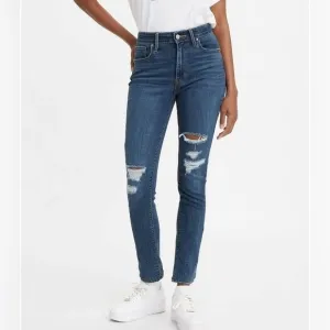 Levi's 721 High Rise Distressed Knee Skinny Jeans 30&quot; Inseam size 26x30