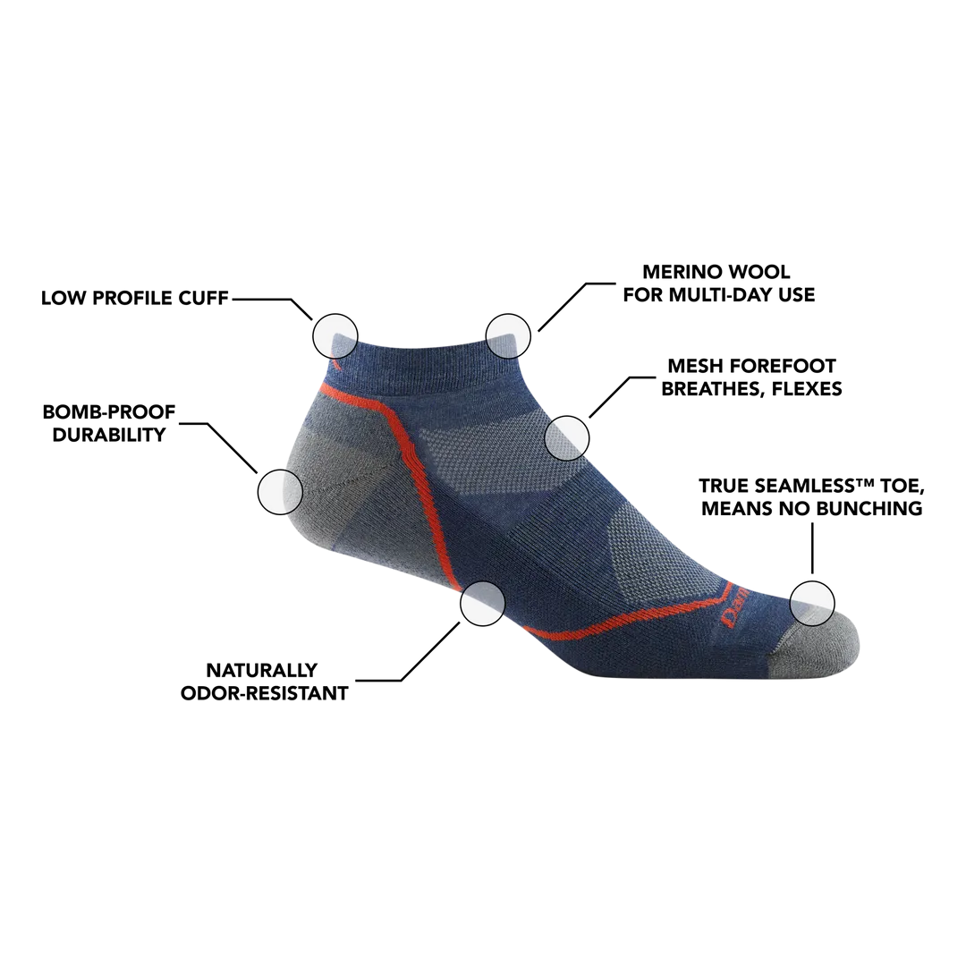 Light Hiker No Show Lightweight Hiking Sock