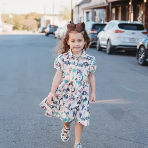 Little Girl's Wild Buffalo Flow Dress