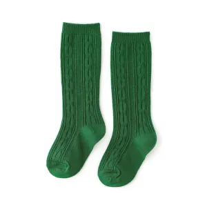 Little Stocking Co Knee High Socks - Holly Green