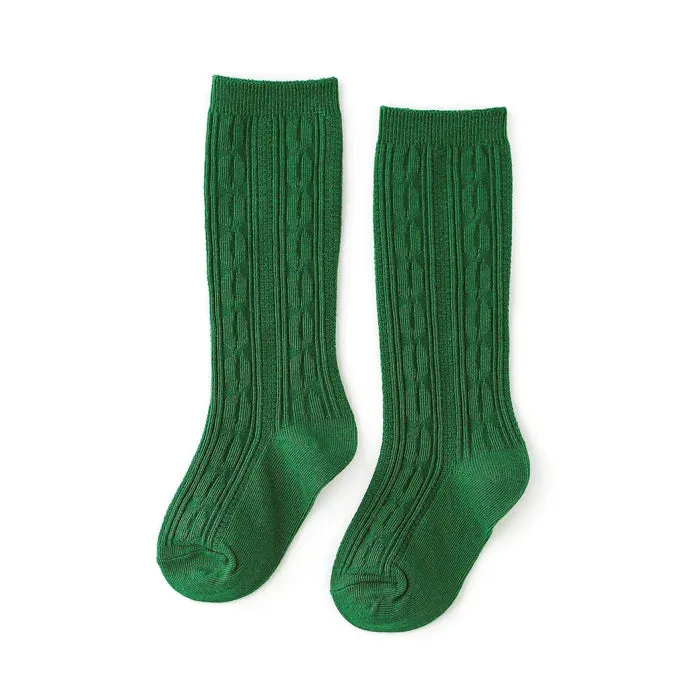 Little Stocking Co Knee High Socks - Holly Green
