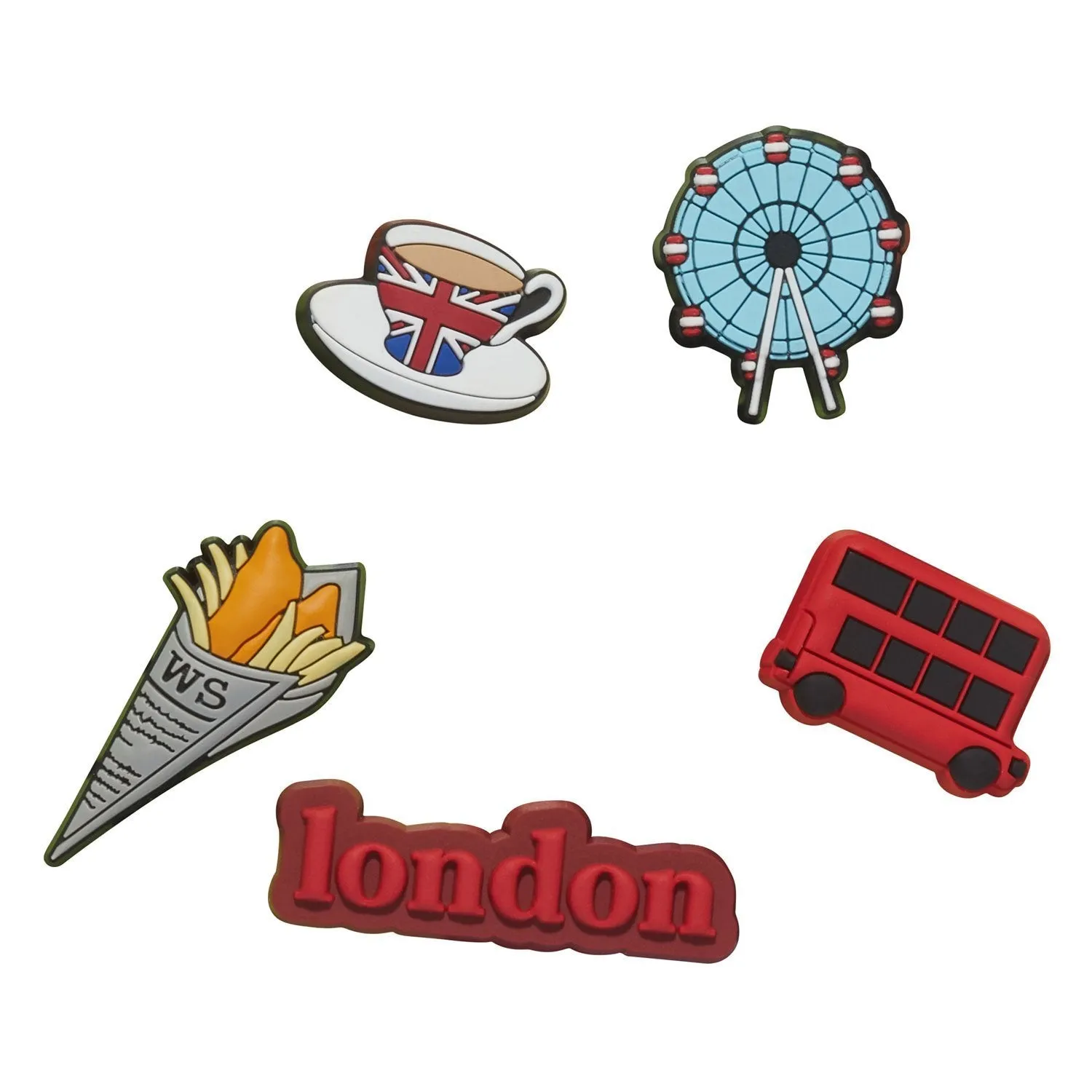 London 5 Jibbitz Pack