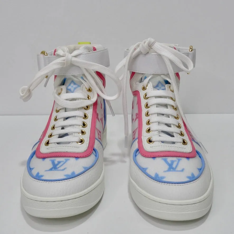 Louis Vuitton Boombox Pastels Monogram Nylon Sneakers