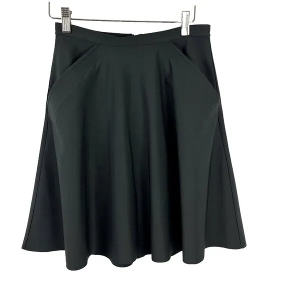 Lululemon Good To Go Skirt Black A-Line w/ Pockets Women's Size 6