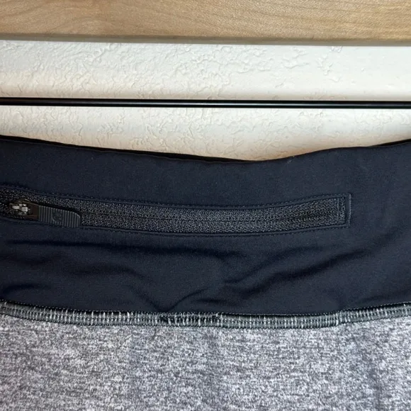 Lululemon Pace Rival Skirt Lined Tall Gray/Black Womens Size 2 Tennis Sports Gym