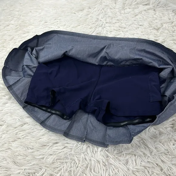 Lululemon Run: Pace Setter Skirt Heathered Deep Indigo / Deep Indigo
