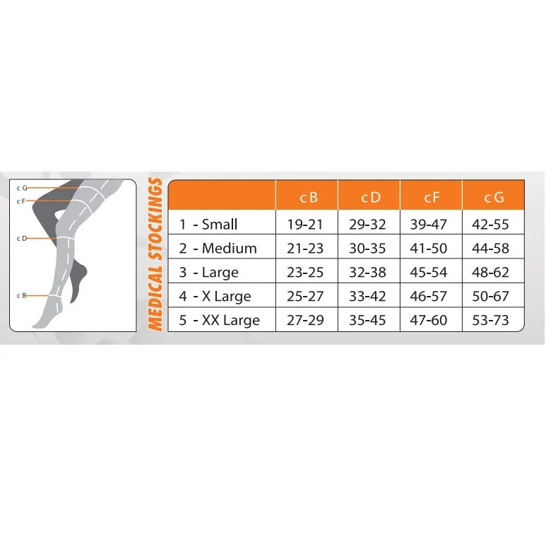 Medical Compression Stockings - Knee High - 20 -30mmHG