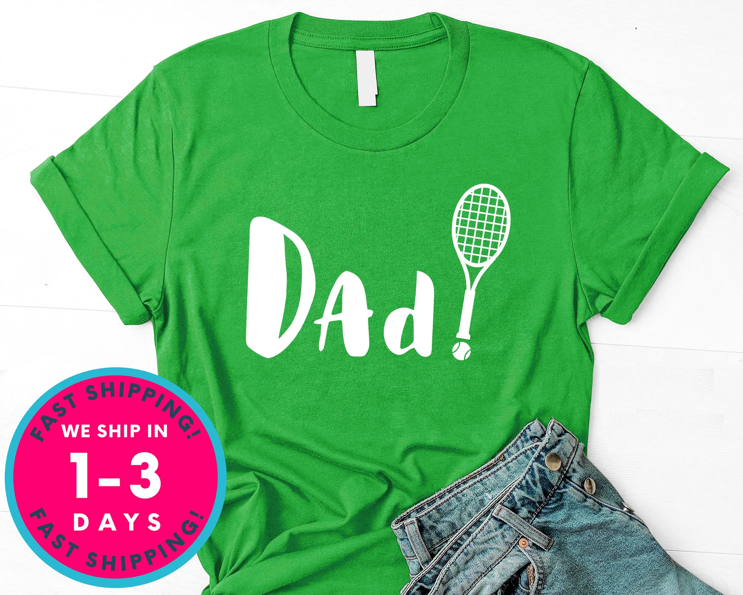 Men's Tennis Dad Shirt Father Gift T-Shirt - Sports Shirt