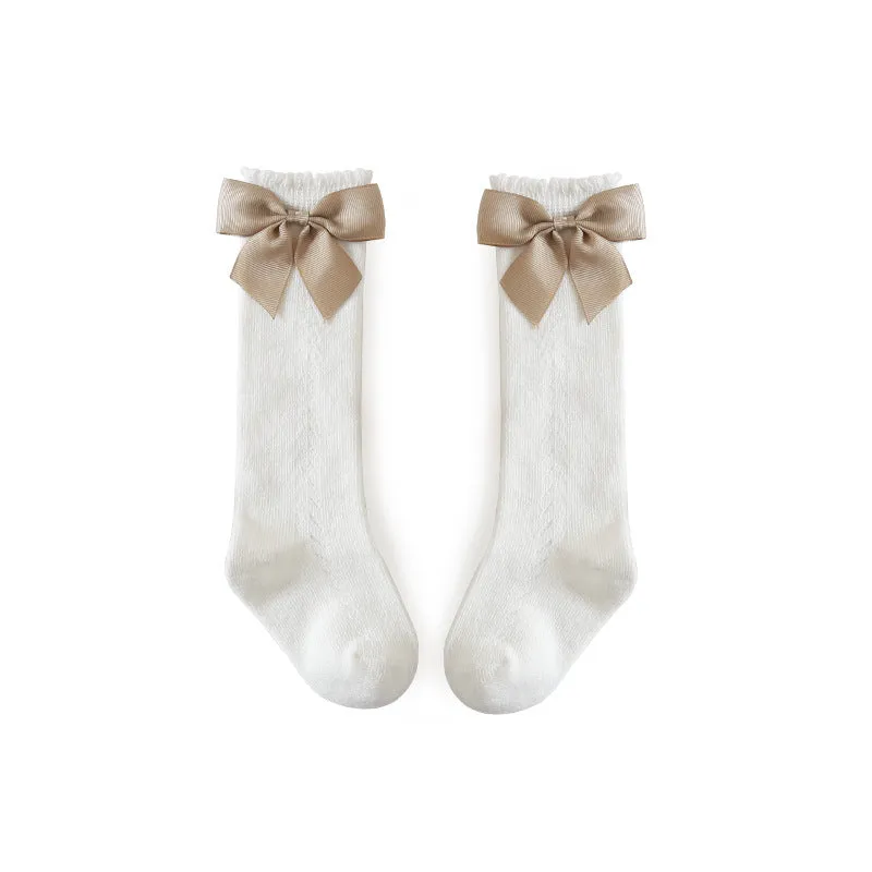 Mesh Bow Socks