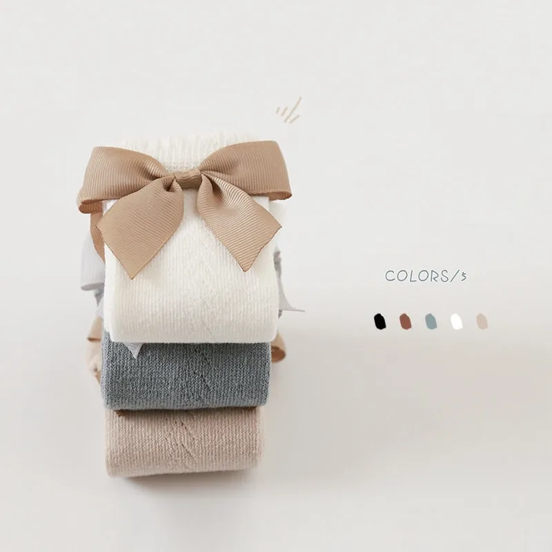 Mesh Bow Socks