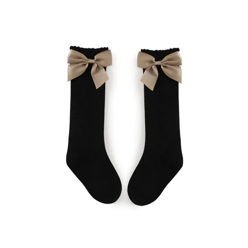 Mesh Bow Socks