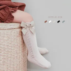 Mesh Bow Socks