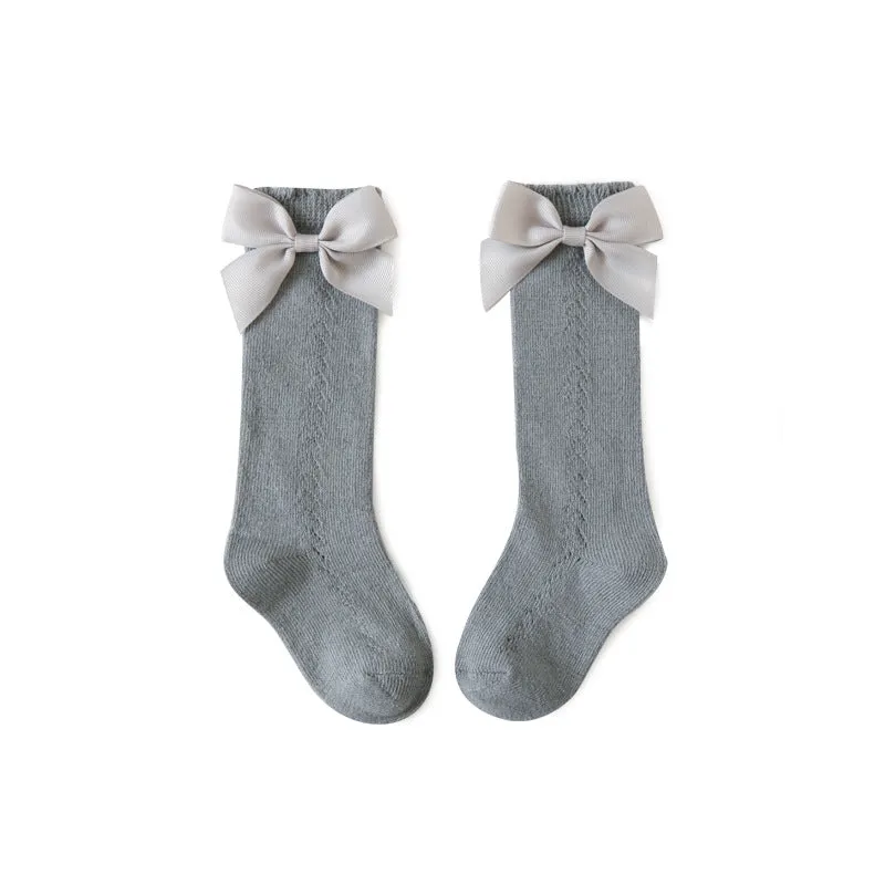 Mesh Bow Socks