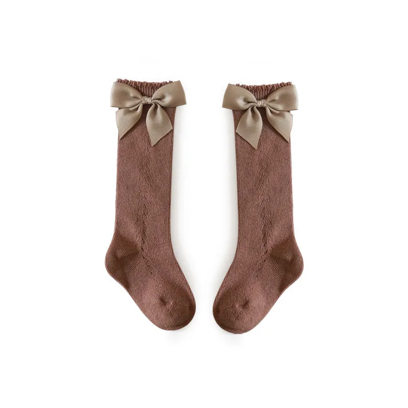 Mesh Bow Socks