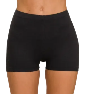 Microfiber Biker Shorts Black