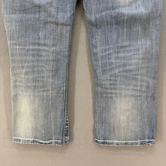 Miss Me Women’s Jeans Size 31 (12) Blue Capris Paisley Pockets Preppy Western