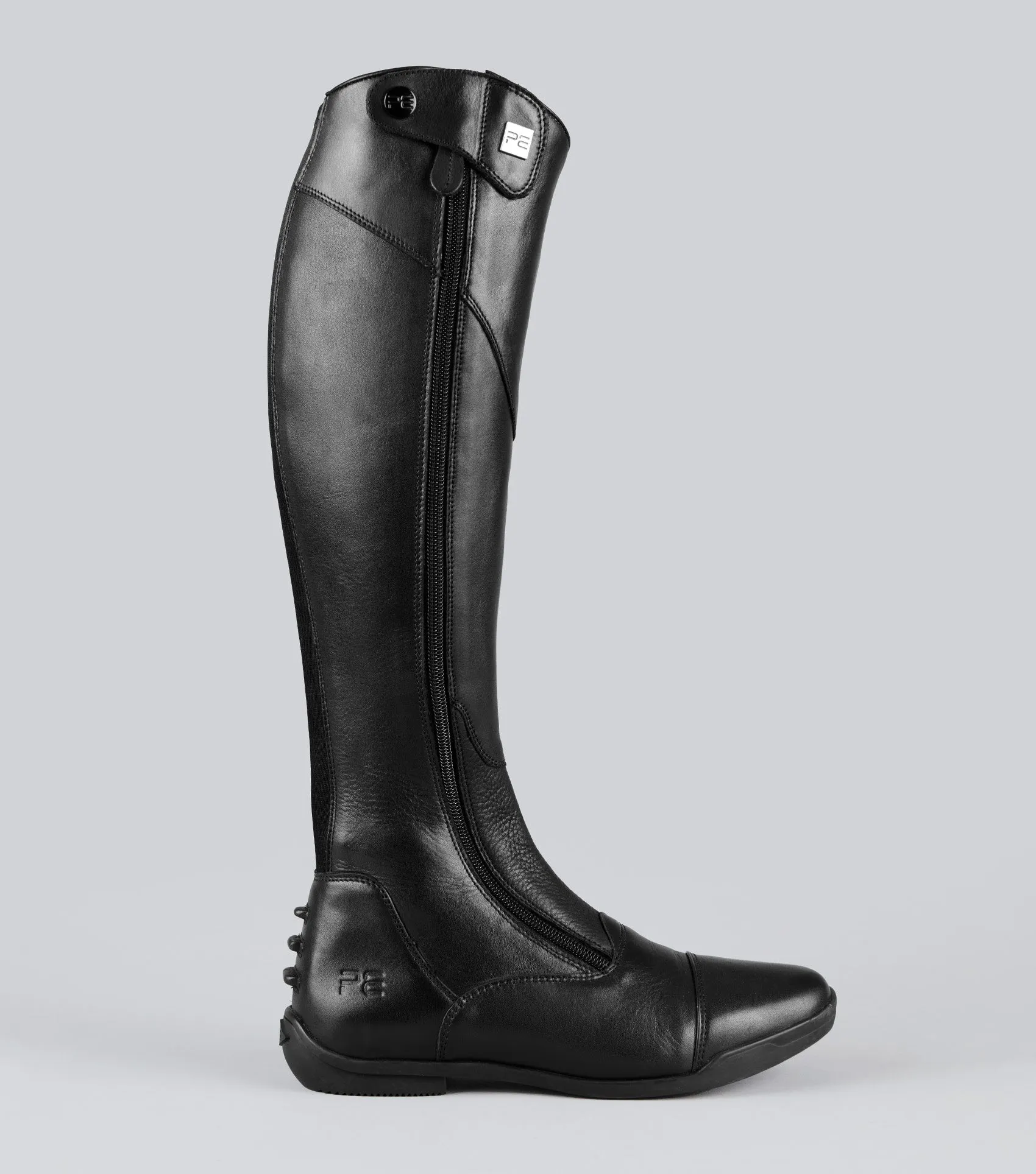 Modus Womens Leather Dress Tall Riding Boots Black (Wide Calf)