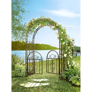 Montebello Iron Garden Arbor with Gate,47m2353