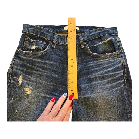 Moussy Vintage Jeans Womens Size 25 Blue Glendale Skinny Cropped Distressed