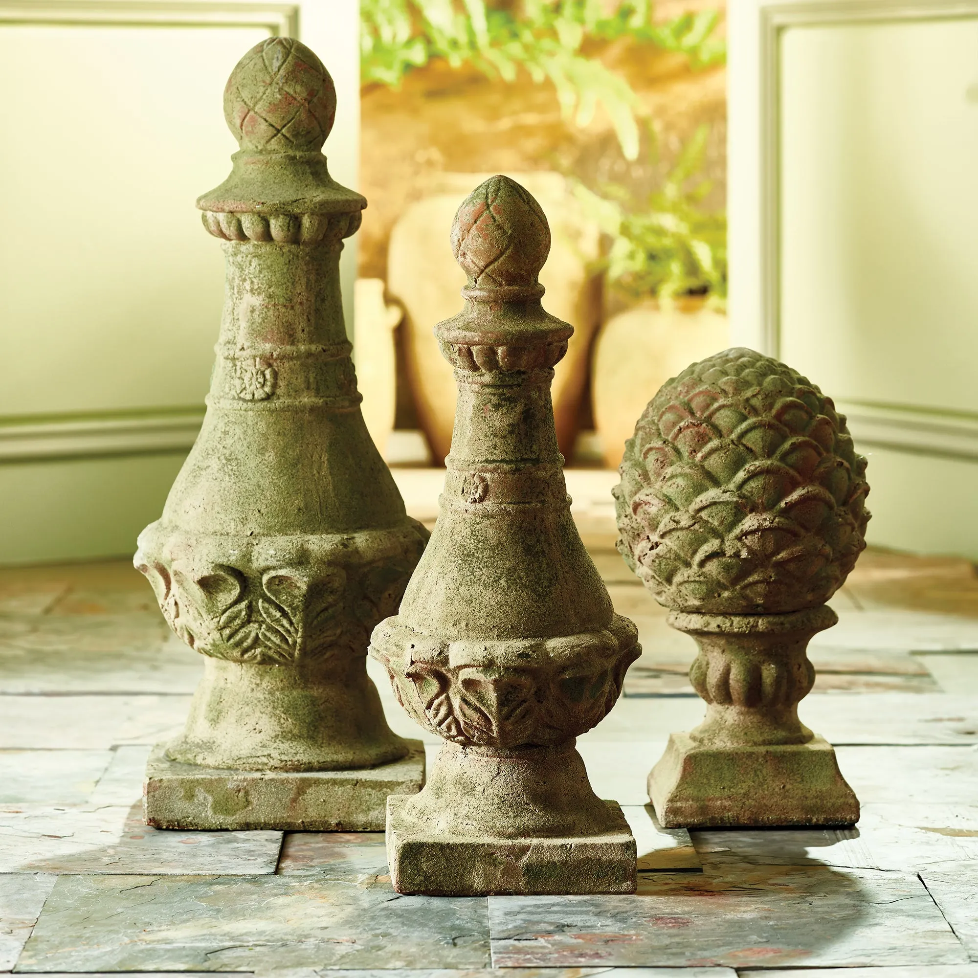 NAPA Home & Garden, WEATHERED GARDEN FINIAL 19.5",DJ220