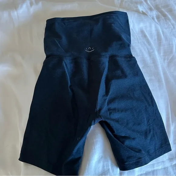 Navy Beyond the Bump Biker Shorts