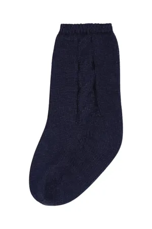 Navy Knee High Socks