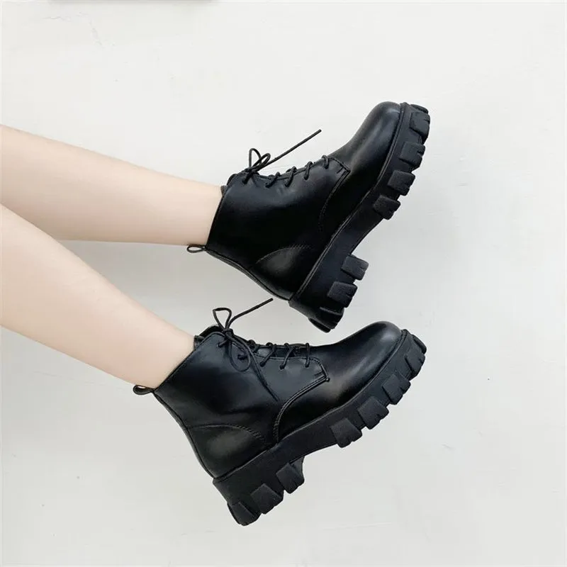 Net Red Platform Short Boots UB6212