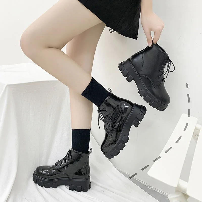 Net Red Platform Short Boots UB6212