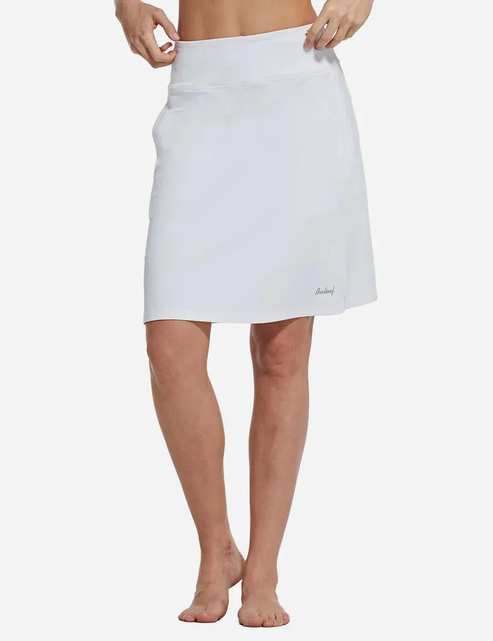 New Baleaf Laureate UPF50  Knee-Length Skort in White, sz L