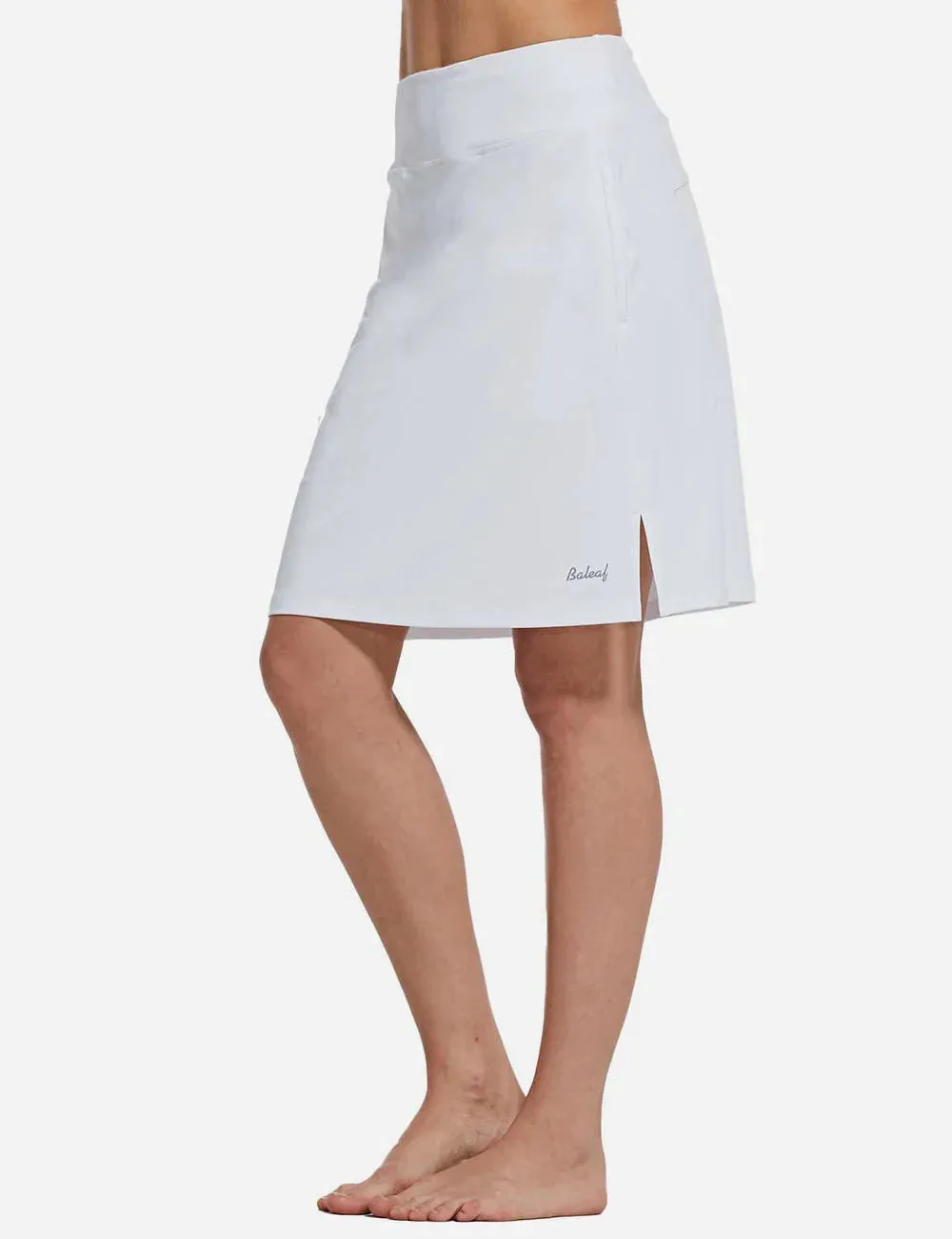 New Baleaf Laureate UPF50  Knee-Length Skort in White, sz L