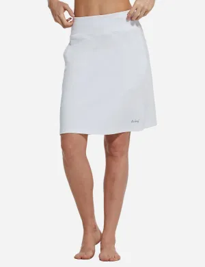 New Baleaf Laureate UPF50  Knee-Length Skort in White, sz L