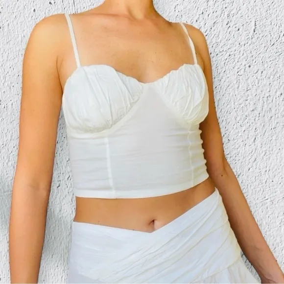 New Free People, So Posh Set, Medium in White