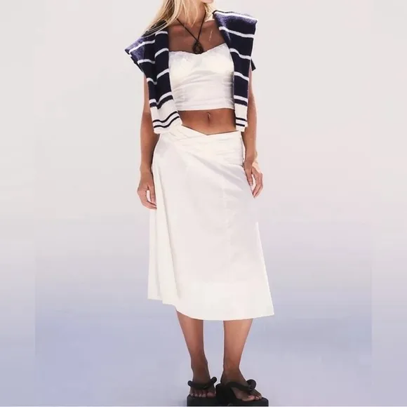 New Free People, So Posh Set, Medium in White