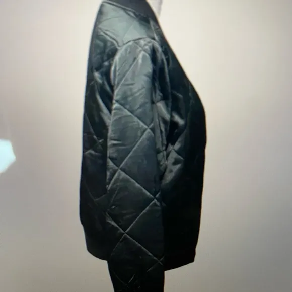 New! Liverpool Los Angeles Black Quilted Bomber Jacket Size Medium. Never worn!