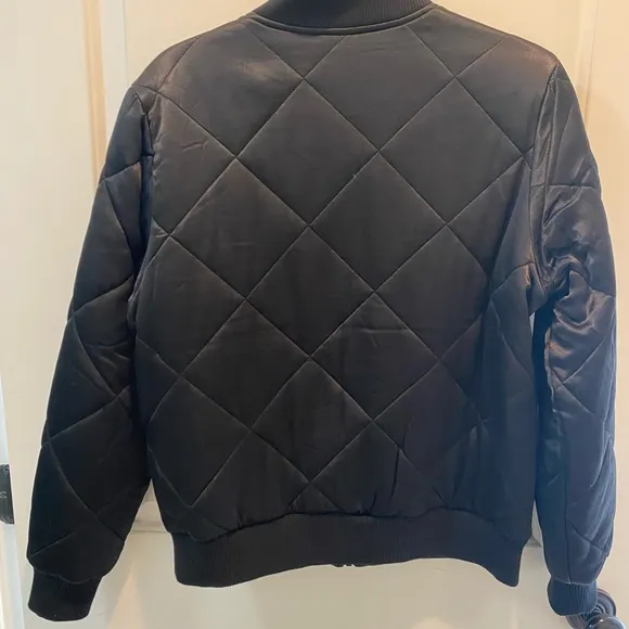 New! Liverpool Los Angeles Black Quilted Bomber Jacket Size Medium. Never worn!