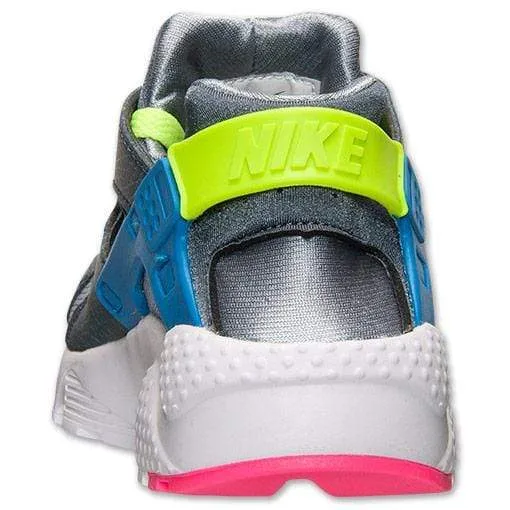 Nike Air Huarache Junior 'Dark Magnet Grey-Volt-Cobalt Blue'