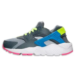 Nike Air Huarache Junior 'Dark Magnet Grey-Volt-Cobalt Blue'