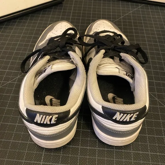 Nike Dunk Low Gray and White Sneakers size 4.5