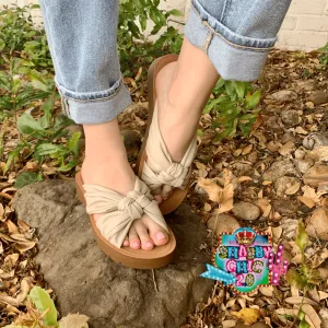 No Words Sandals - Bone