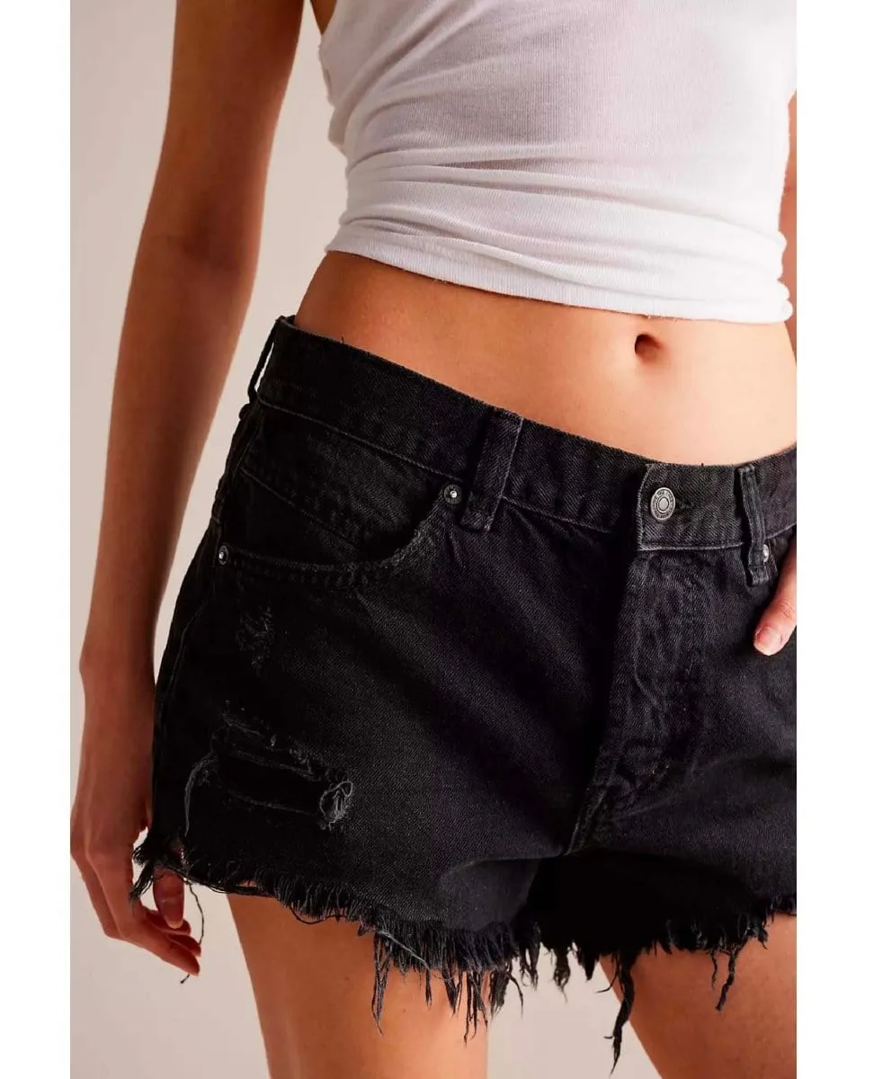 Now or Never Denim Short Zodiak