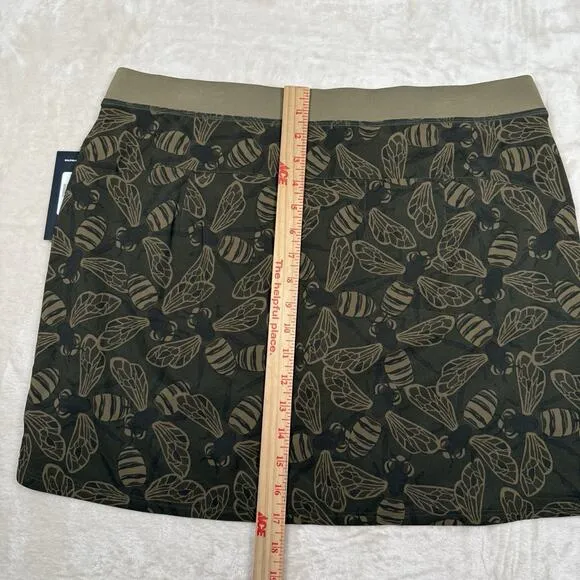 NWT Ralph Lauren RLX Golf Skirt Skort Brown Bees Camo Women's Size Large