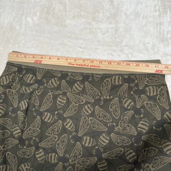 NWT Ralph Lauren RLX Golf Skirt Skort Brown Bees Camo Women's Size Large