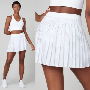 NWT Spanx Get Moving Pleated Tennis Skort Camo