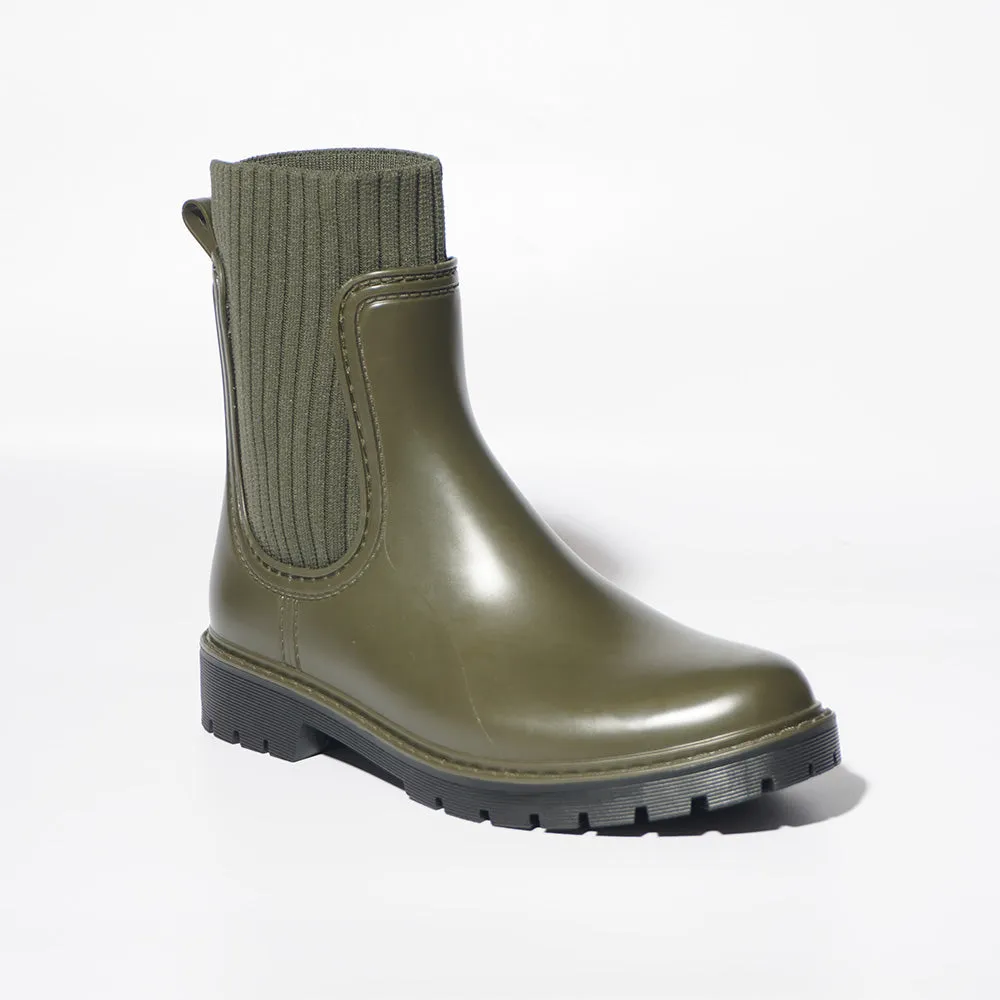 Olive Green Wellington Boots