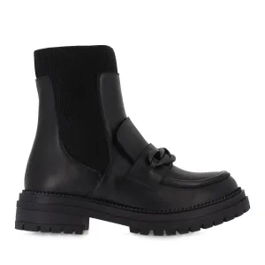 PEANUT - BLACK LEATHER