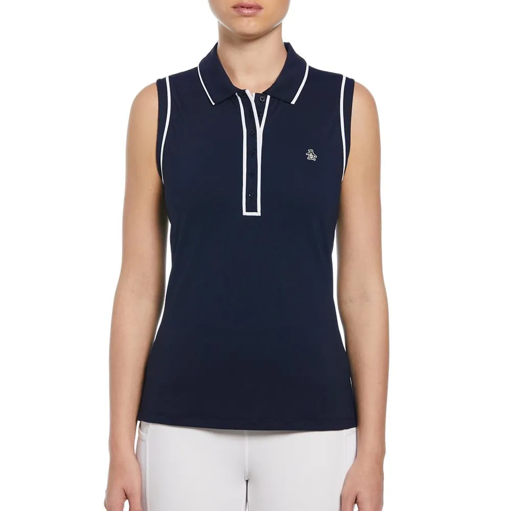 Penguin Women's Veronica Sleeveless Polo - Black Iris