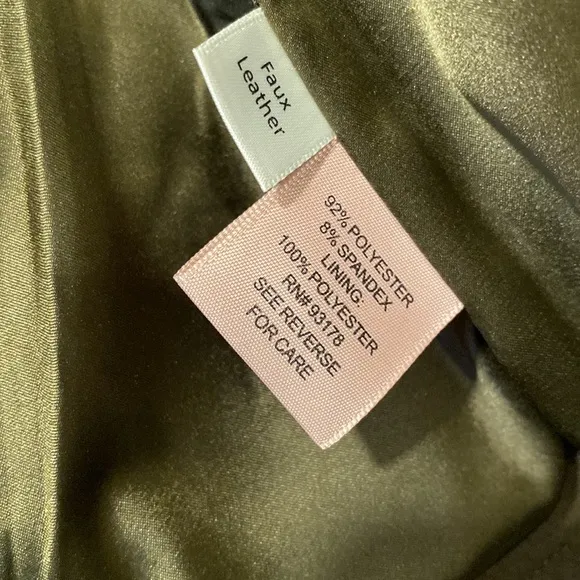 Philosophy S Olive Green Faux Suede Biker Jacket