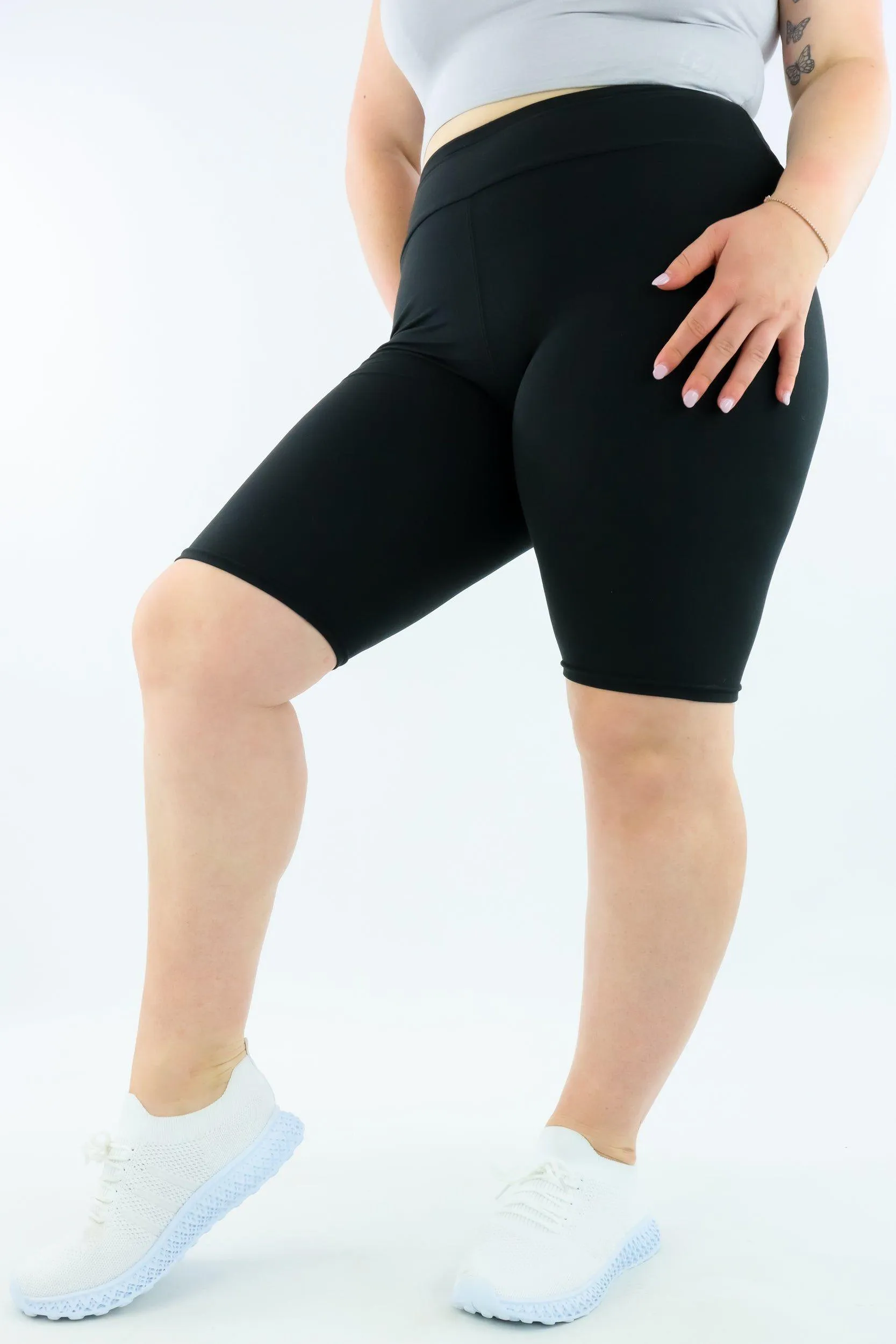 Plain Black - Casual - Long Shorts