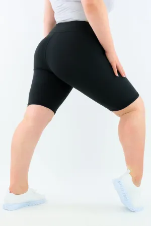 Plain Black - Casual - Long Shorts